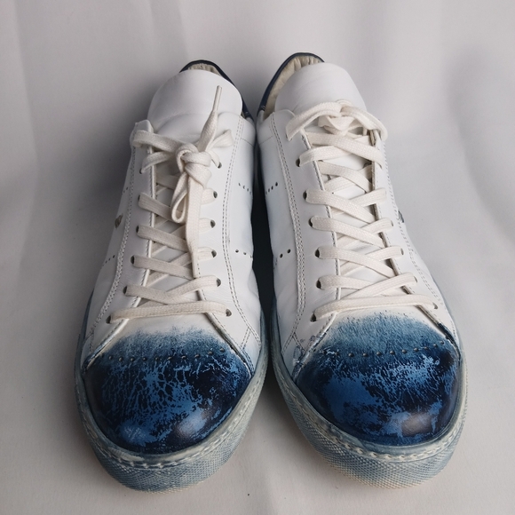 INTENSI Men Shoes Size 43 = 10-10.5 US White Leather Made In Italy - Picture 2 of 10